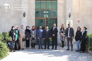 (A delegation from the Faculty of Political Science, Department of Strategy at Al-Nahrain University visits Al-Nahrain Center for Strategic Studies, affiliated with the Iraqi National Security Advisors)