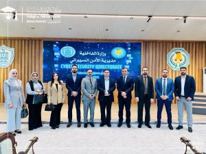(وفد من قسم النظم السياسية والسياسات العامة يزور مديرية الأمن السيبراني في وزارة الداخلية)