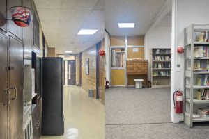 توفير طفايات الحريق في مباني الكلية تعزيزا لاجراءات السلامة