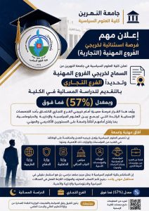 اعلان لخريجي الدراسة المهنية